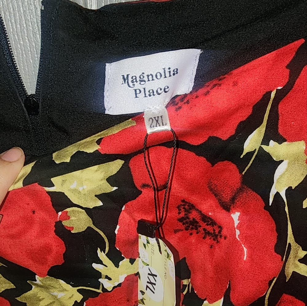 Magnolia Place Red Swing Dress - Picture 3 of 5